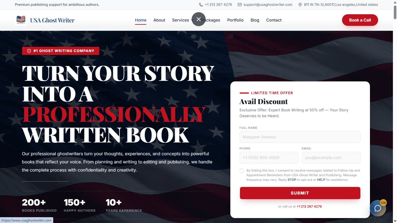 USA Ghost Writer — eBook Platform