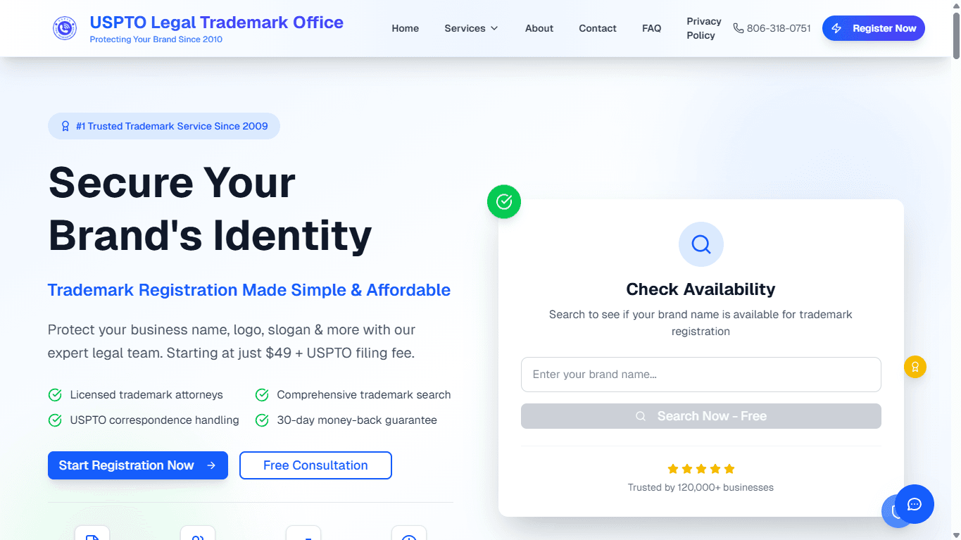USPTO Trademark Services Platform